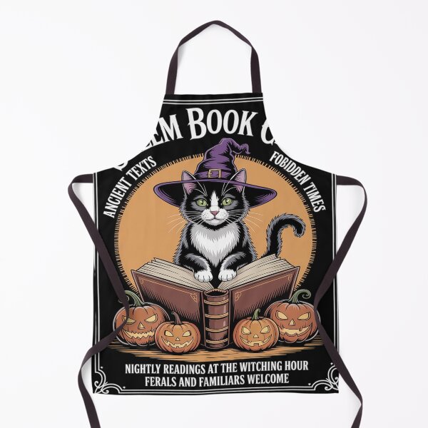 Item preview, Salem Witch Book Club Bookish Halloween Black Cat designed and sold by trinfhri.