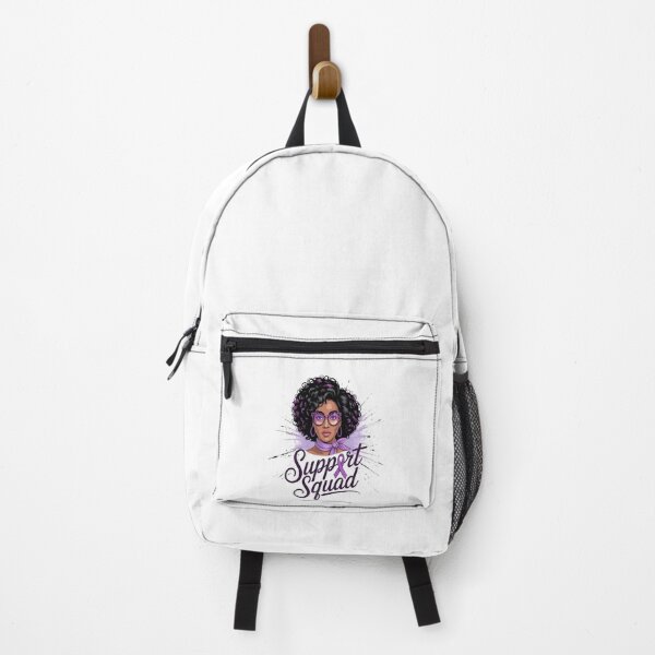 Item preview, Support Squad Afro Messy Bun Pancreatic Cancer Awareness designed and sold by SIGORDESIGN.