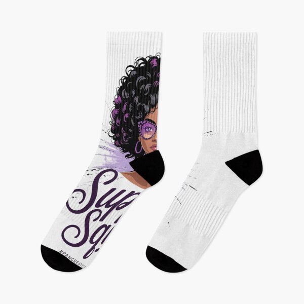 Item preview, Support Squad Afro Messy Bun Pancreatic Cancer Awareness designed and sold by SIGORDESIGN.