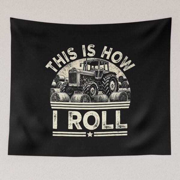Item preview, How I Roll Funny Farmer Tractor Hay Bale designed and sold by elihletoriong.