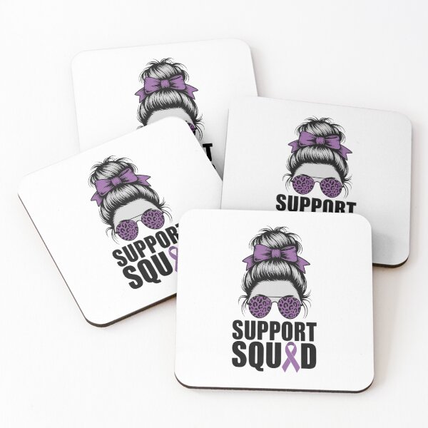 Item preview, Support Squad Messy Bun Pancreatic Cancer Awareness designed and sold by SIGORDESIGN.