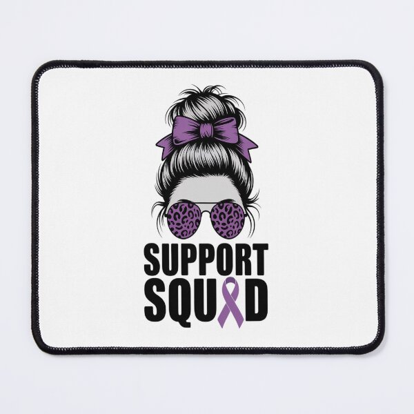 Item preview, Support Squad Messy Bun Pancreatic Cancer Awareness designed and sold by SIGORDESIGN.