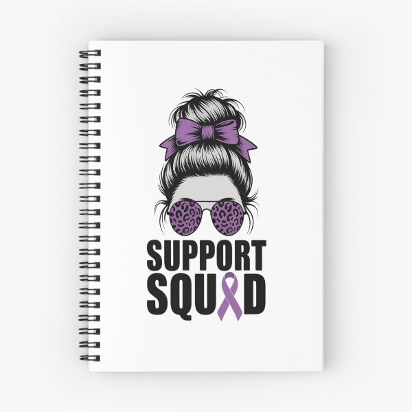 Item preview, Support Squad Messy Bun Pancreatic Cancer Awareness designed and sold by SIGORDESIGN.
