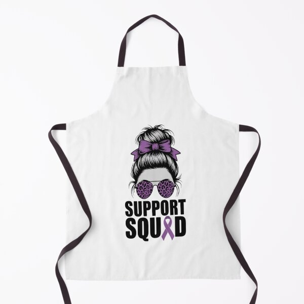 Item preview, Support Squad Messy Bun Pancreatic Cancer Awareness designed and sold by SIGORDESIGN.