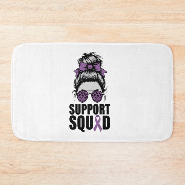 Item preview, Support Squad Messy Bun Pancreatic Cancer Awareness designed and sold by SIGORDESIGN.