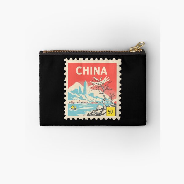 Item preview, Vintage China Postage Stamp Art - Guilin Karst Mountains & Junk Ship designed and sold by tiigerdad.