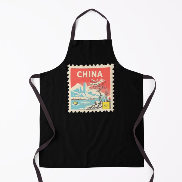 Item preview, Vintage China Postage Stamp Art - Guilin Karst Mountains & Junk Ship designed and sold by tiigerdad.