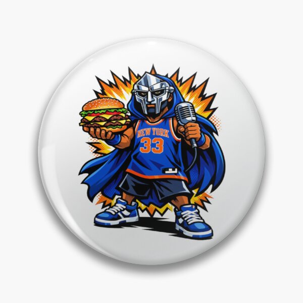 Item preview, MF DOOM x New York Knicks Supervillain Basketball Mashup designed and sold by Gramemptere2001.