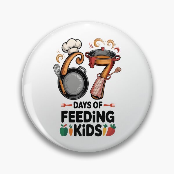 Item preview, 67 Days Of Feeding Kids Lunch Lady Cafeteria Worker designed and sold by pansak.