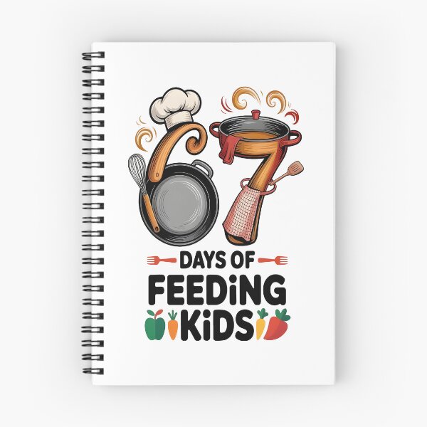 Item preview, 67 Days Of Feeding Kids Lunch Lady Cafeteria Worker designed and sold by pansak.