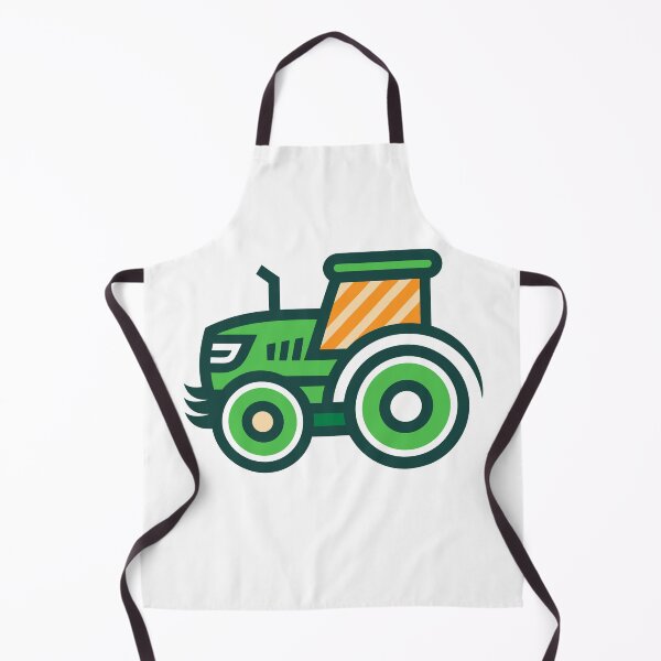 Item preview, Green Tractor Cartoon - Cute Farm Vehicle Vector designed and sold by Taanva.