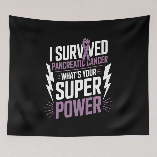 Item preview, Survived Pancreatic Cancer Awareness Survivor Purple Ribbon designed and sold by SIGORDESIGN.