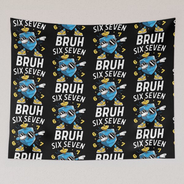 Item preview, Six Seven Bruh Dabbing Dreidel Hanukkah Chanukah 67 Meme designed and sold by pansak.