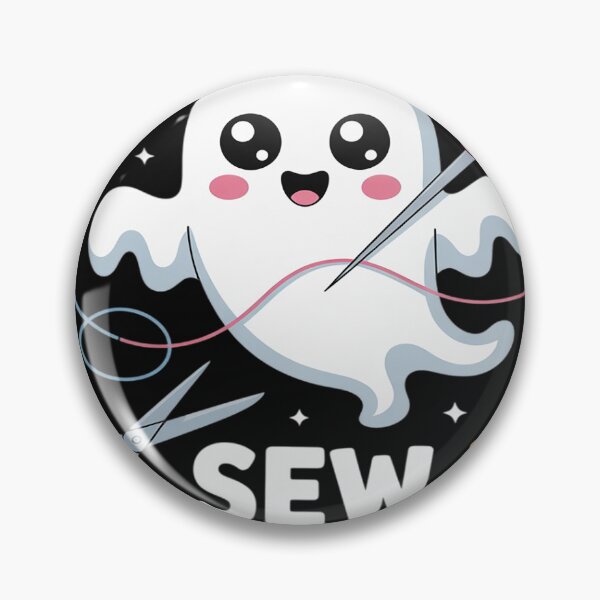 Item preview, Sew Spooky Cute Girly Ghost Sewing Halloween designed and sold by trinfhri.
