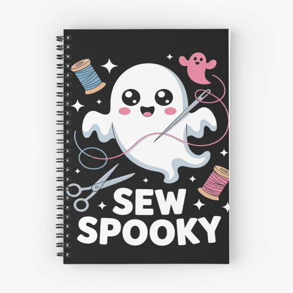 Item preview, Sew Spooky Cute Girly Ghost Sewing Halloween designed and sold by trinfhri.