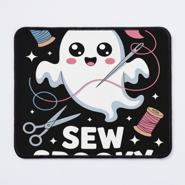 Item preview, Sew Spooky Cute Girly Ghost Sewing Halloween designed and sold by trinfhri.