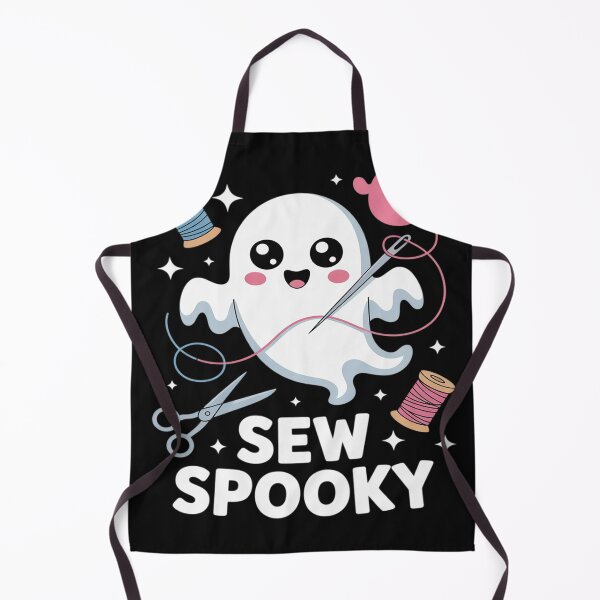 Item preview, Sew Spooky Cute Girly Ghost Sewing Halloween designed and sold by trinfhri.