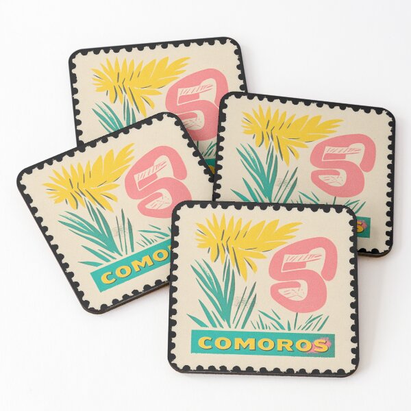 Item preview, Vintage Comoros Postage Stamp Art - Tropical Ylang-Ylang Flower designed and sold by tiigerdad.