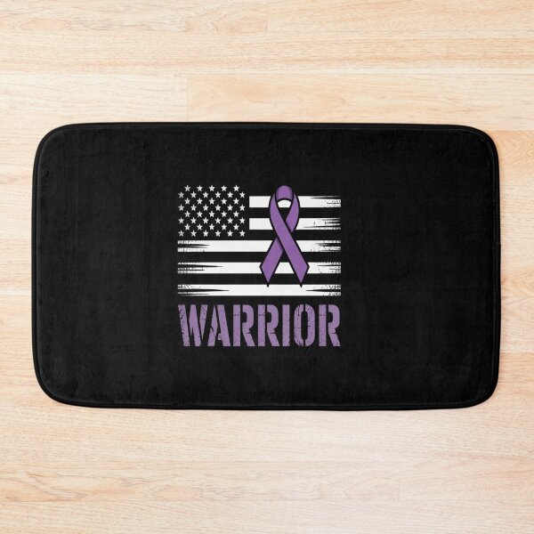 Item preview, Warrior Flag Purple Support Pancreatic Cancer Awareness designed and sold by SIGORDESIGN.