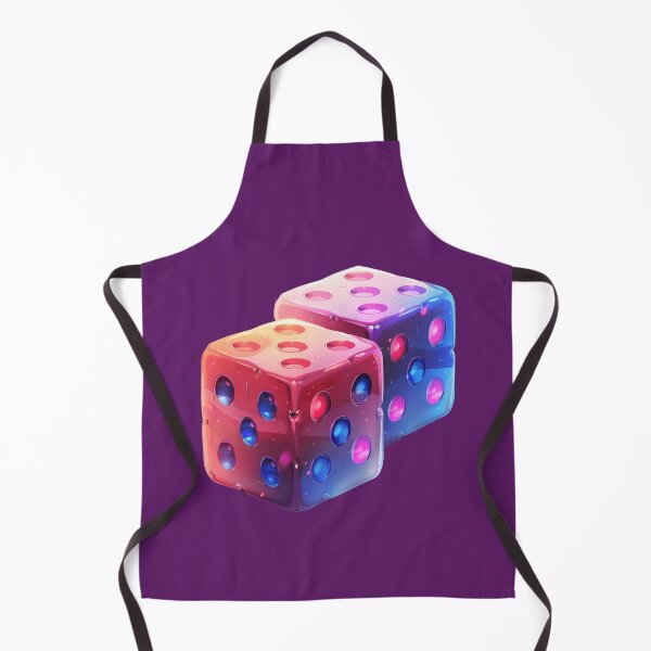 Item preview, Cosmic Glow Neon Dice Illustration designed and sold by SyberGen.