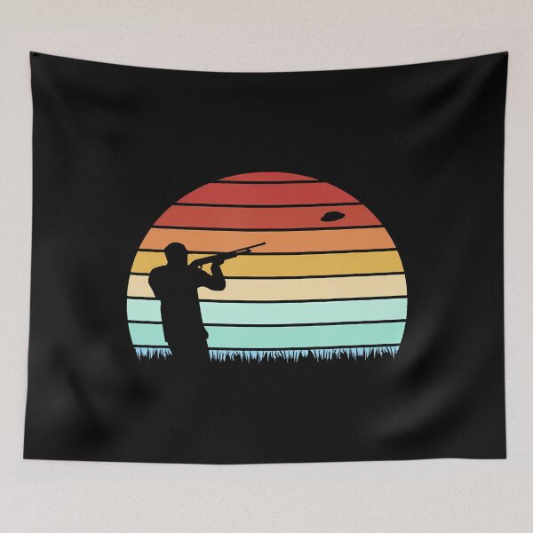 Item preview, Retro Vintage Trap Shooting Trap Shooter Silhouette designed and sold by pfanodlnazb.