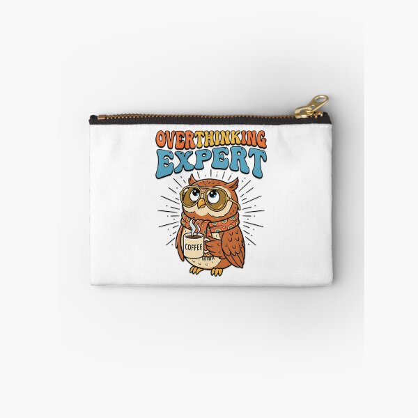 Item preview, Overthinking Expert – Retro Owl with Coffee | Funny Pop Art 70s Design designed and sold by SoulenCify.