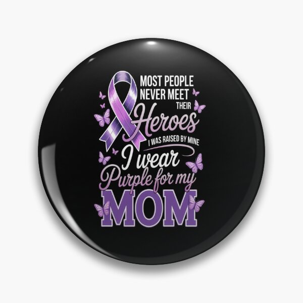 Item preview, My Heroes I Wear Purple For My Mom Pancreatic Cancer designed and sold by Moxizz.