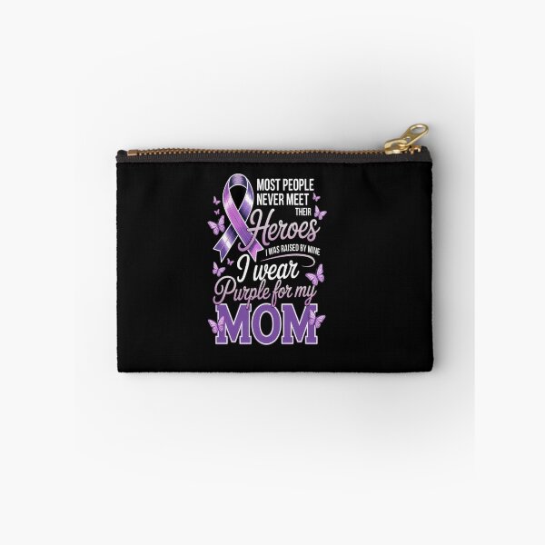 Item preview, My Heroes I Wear Purple For My Mom Pancreatic Cancer designed and sold by Moxizz.