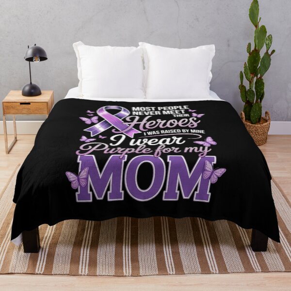 Item preview, My Heroes I Wear Purple For My Mom Pancreatic Cancer designed and sold by Moxizz.