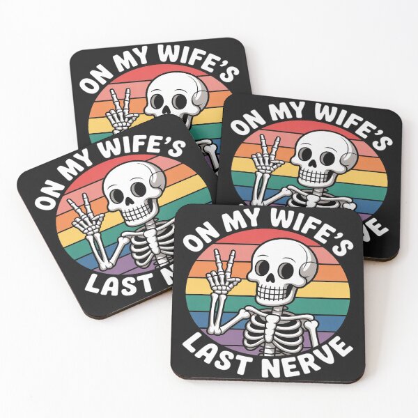 Item preview, Skeleton Funny Husband On My Wife’s Last Nerve Dad Joke designed and sold by trinfhri.
