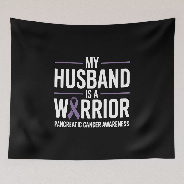 Item preview, My Husband is a Warrior Pancreatic Cancer Awareness designed and sold by Moxizz.