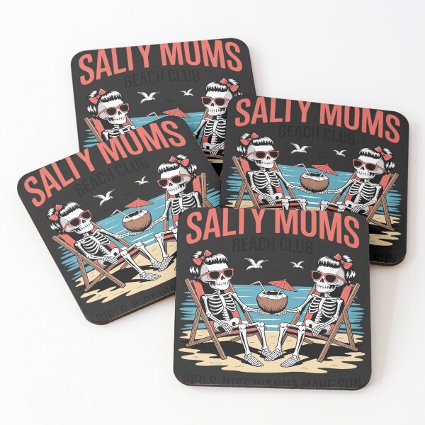 Item preview, Skeleton Salty Moms Beach Club Girls Just Wanna Have Sun designed and sold by trinfhri.