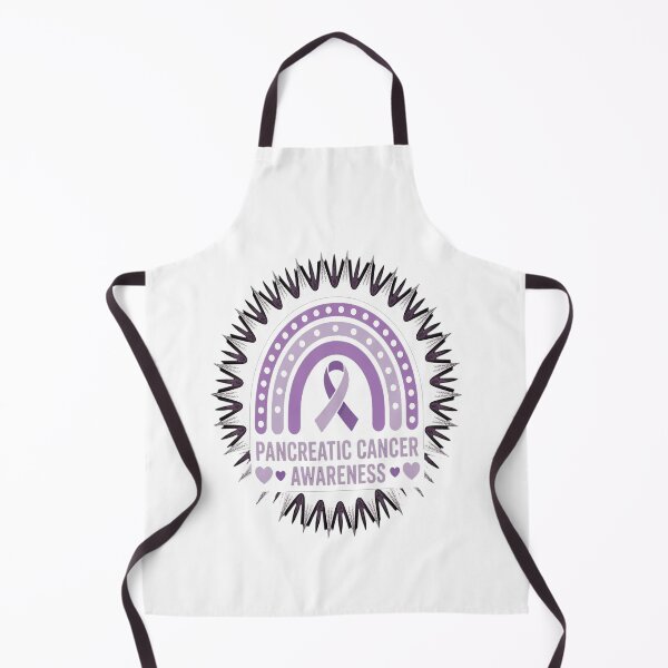 Item preview, Pancreatic Cancer Awareness Bleached Rainbow Purple Ribbon designed and sold by Moxizz.