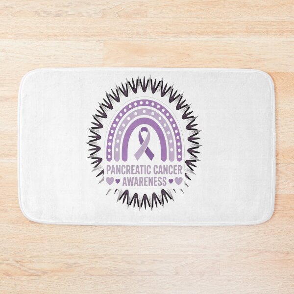 Item preview, Pancreatic Cancer Awareness Bleached Rainbow Purple Ribbon designed and sold by Moxizz.