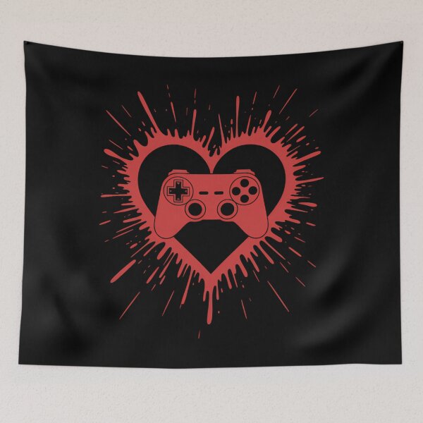 Item preview, Gamer Heart Valentines Day Video Games designed and sold by EllenJast.