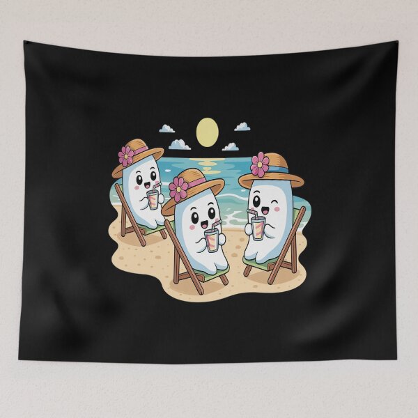 Item preview, Halloween Summer Ghosts Fall Holiday In the Summer Spooky designed and sold by countntenov.