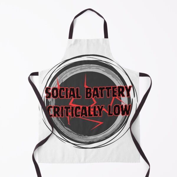 Item preview, Social Battery Critically Low designed and sold by SteelandFlowers.