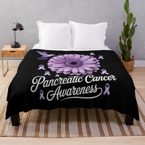 Item preview, Pancreatic Cancer Awareness Hummingbird Purple Ribbon designed and sold by Moxizz.