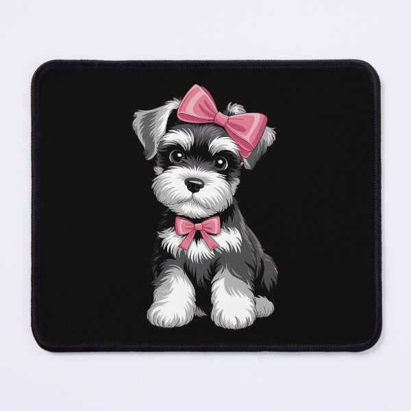 Item preview, Coquette Bow Schnauzer Dog Mom Pink Ribbon Cute Mothers Day designed and sold by JonathalIngham.