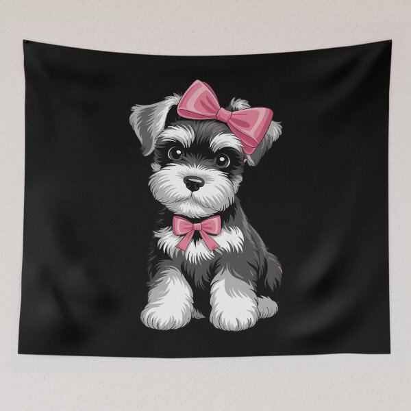Item preview, Coquette Bow Schnauzer Dog Mom Pink Ribbon Cute Mothers Day designed and sold by JonathalIngham.