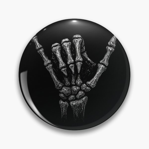 Item preview, Skeletal Shaka Hand Sign - Gothic Bone Art  designed and sold by Mortisigil.