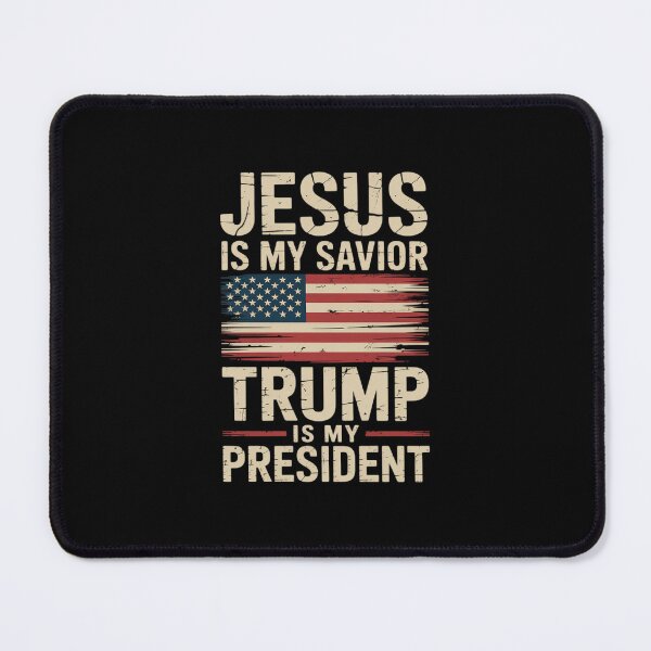 Item preview, American Jesus Is My Savior Trump Is My President designed and sold by MarkLeedsArt.