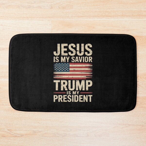 Item preview,  American Jesus Is My Savior Trump Is My President  designed and sold by MarkLeedsArt.