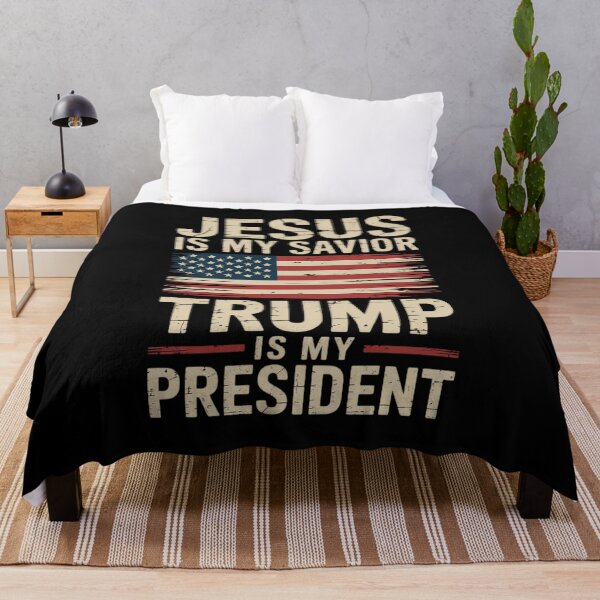 Item preview,  American Jesus Is My Savior Trump Is My President  designed and sold by MarkLeedsArt.