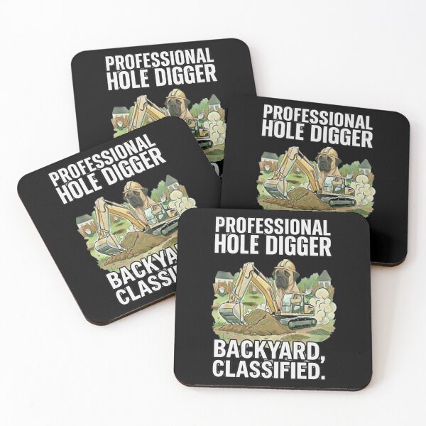 Item preview, Mastiff Professional Hole Digger - Backyard Classified Funny Dog Gift designed and sold by Pulse & Paws | Pop Culture Tees and Stickers.
