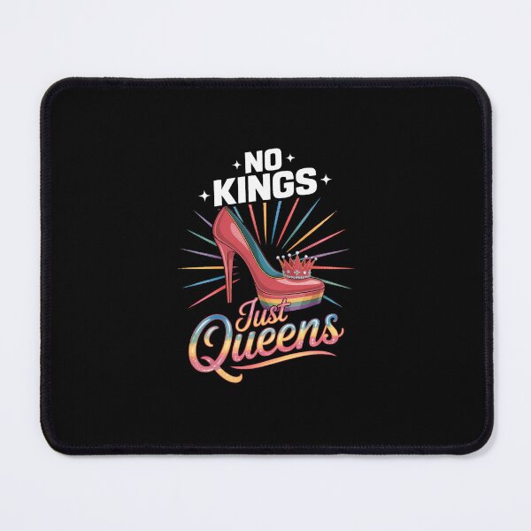 Item preview, No Kings Just Queens Pride High Heel LGBTQ Allies designed and sold by EllenJast.