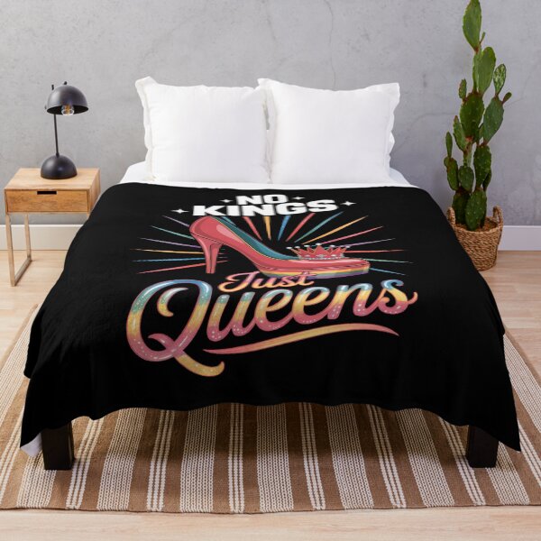 Item preview, No Kings Just Queens Pride High Heel LGBTQ Allies designed and sold by EllenJast.