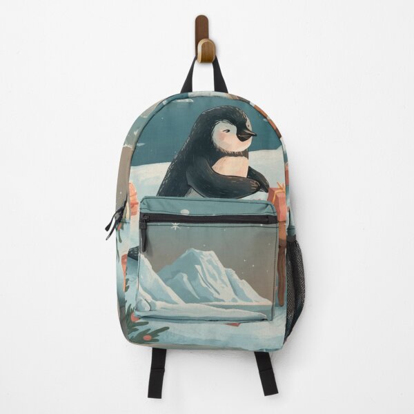 Item preview, Valentine’s Penguin & Seal Couple • Whimsical Polar Heart Prep Art designed and sold by WildlifeWhimsy.