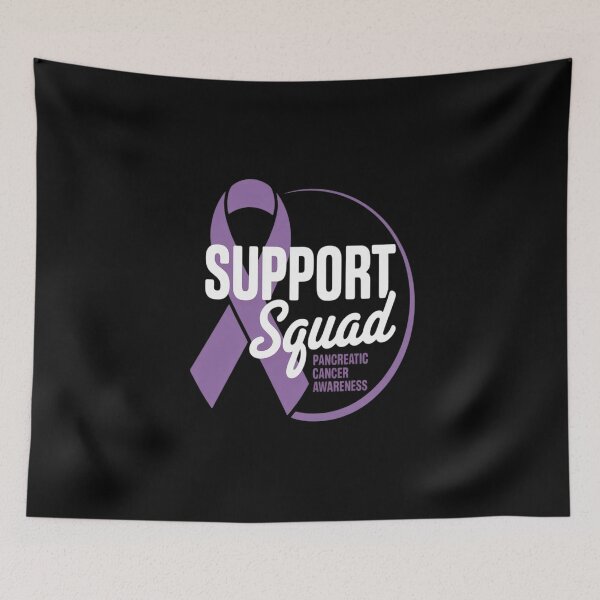 Item preview, Pancreatic Cancer Awareness Purple Ribbon Support Squad designed and sold by Moxizz.