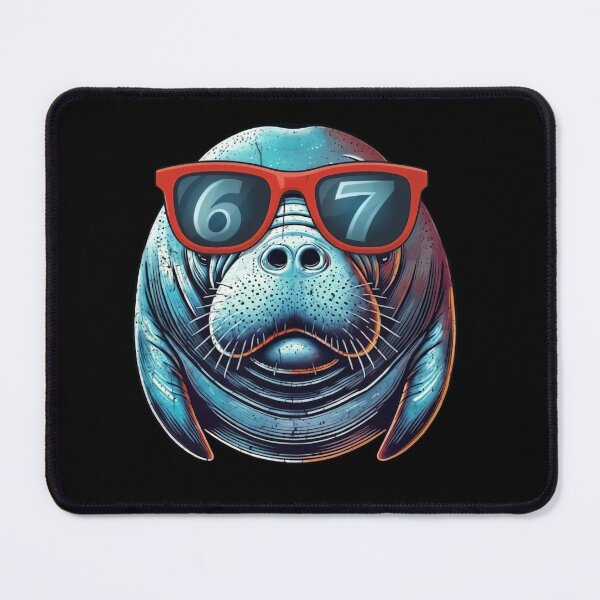 Item preview, Cool Manatee 67 Six Seven Retro Sunglasses Tee designed and sold by LashondaGreen89.